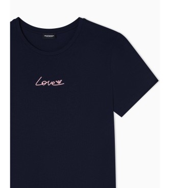 Emporio Armani T-shirt Saint Valentine navy
