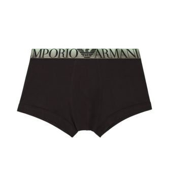 Emporio Armani Bawełniane bokserki Superfine w kolorze czarnym  