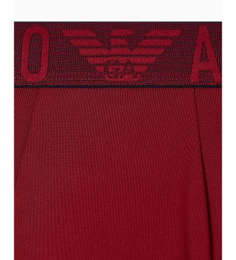 Emporio Armani Caleon boxeur en microfibre Essential rouge
