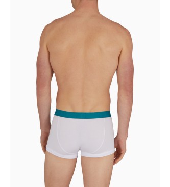 Emporio Armani Boxer aderenti in cotone biologico ASV Box Eagle bianchi  