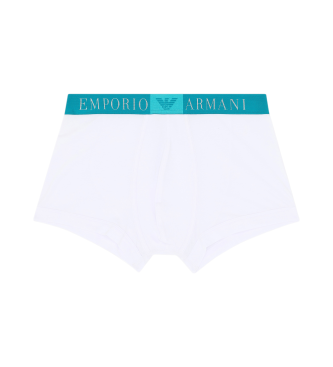 Emporio Armani Boxer aderenti in cotone biologico ASV Box Eagle bianchi  