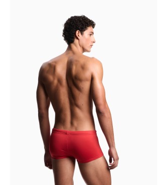 Emporio Armani Costume da bagno rosso essenziale