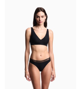 Emporio Armani Modrček brez oblazinjenja črn