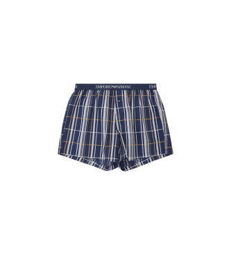 Emporio Armani Boxer con stampa blu scuro