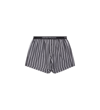 Emporio Armani Schwarz bedruckte Boxershorts