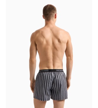 Emporio Armani Schwarz bedruckte Boxershorts