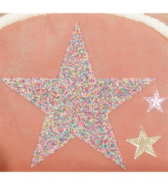 Enso Torba na ramię Enso Shine Stars różowa, zielona -17.5x17.5x6cm