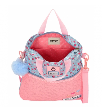 Enso Shopper taske Jeg elsker slik -31.5x36x5.5cm- Multicolor