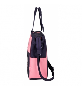 Enso Enso Learn Shopper Bag -34x36x14cm- Pink, Navy
