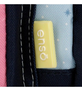 Enso Enso Dreams come true multicolour triple zip pencil case