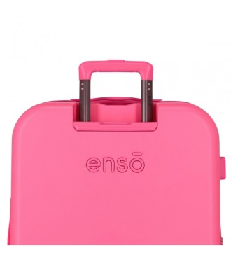 Enso Set di valigie rigide Enso Annie 55 - 70 cm fucsia