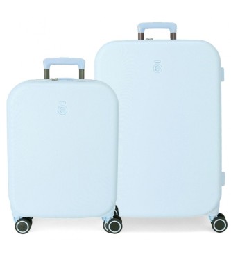 Enso Enso Annie turquoise turquoise set of 55-70cm rigid suitcases