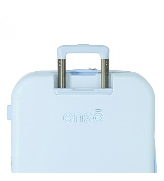 Enso Enso Balloons turquoise hard suitcase set 55-70cm blue
