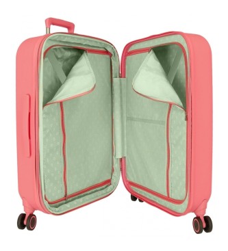 Enso Juego de maletas Bonjour coral rgidas 55-70cm rosa
