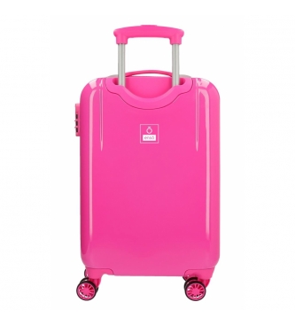Enso Fantasy Trust Hard Shell Suitcase White, Pink -34x55x20cm