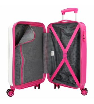 Enso Fantasy Trust Hard Shell Suitcase Branco, Rosa -34x55x20cm