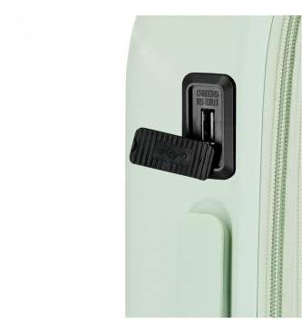 Enso Cabine tas Enso Annie uitbreidbaar rigide 55cm cabine koffer mintgroen
