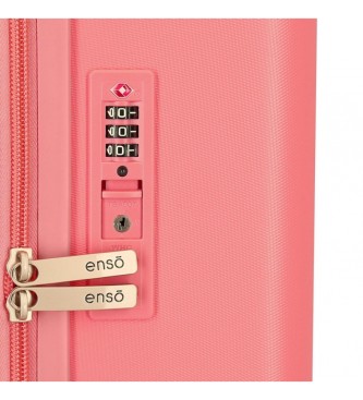 Enso Enso Annie cabin suitcase rigid 55cm coral