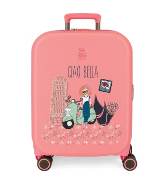 Enso Cabin size suitcase Ciao Bella rigid 55cm coral
