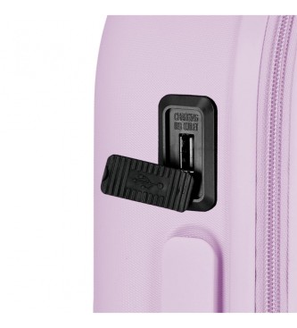 Enso Cabin size suitcase Enso Cute Girl expandable rigid 55cm purple