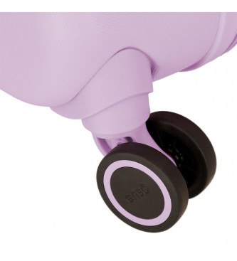 Enso Mala de tamanho de cabine Enso Cute Girl expansvel rgido 55cm roxo