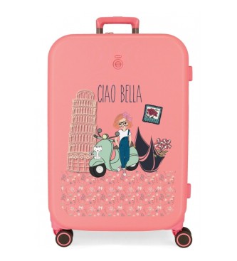 Enso Mittelgroer Koffer Ciao Bella starr 70cm rosa