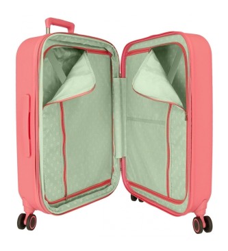 Enso Medium koffer Ciao Bella stijf 70cm roze