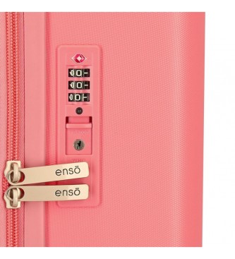 Enso Medium kuffert Ciao Bella rigid 70 cm pink