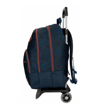 Enso Backpack 44cm double compartment with cart Monsters -30,5x44x15cm