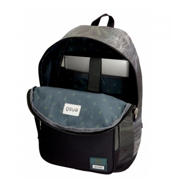 Enso Backpack with trolley Graffiti black