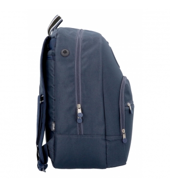 Enso Backpack adaptable to trolley Basic blue -32x46x15cm