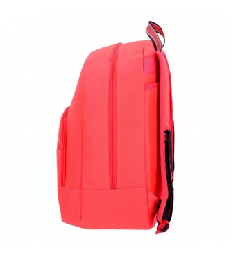 Enso Backpack adaptable to trolley Basic coral -32x46x15cm