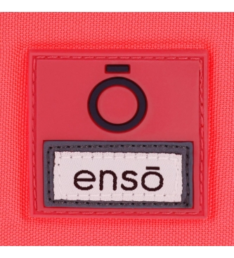 Enso Backpack adaptable to trolley Basic coral -32x46x15cm