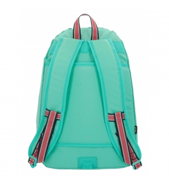 Enso Backpack adaptable to trolley Basic turquoise -32x46x15cm