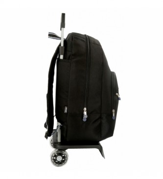 Enso Backpack with trolley Basic black -32x46x15cm