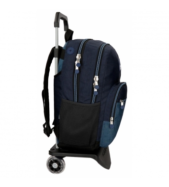 Enso Backpack with trolley Blue -44x30.5x15cm