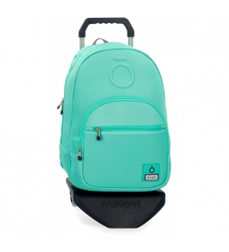 Enso Backpack with trolley Basic turquoise -32x46x15cm