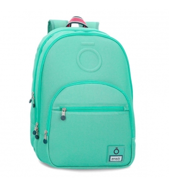 Enso Backpack adaptable to trolley Basic -32x46x17cm- Turquoise