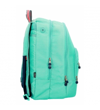 Enso Backpack adaptable to trolley Basic -32x46x17cm- Turquoise