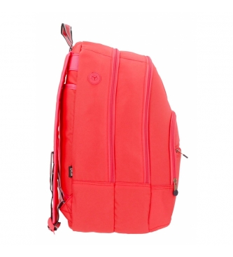 Enso Basic coral backpack -32x46x17cm