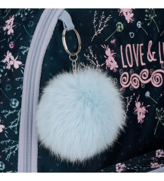Enso Enso Love and Lucky Backpack -38x28x12cm- Marine