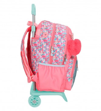 Enso Together Growing Rucksack Doppelfach mit Trolley rosa
