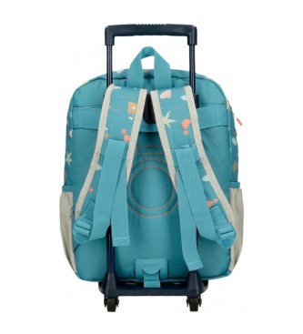Enso Mochila para carrinho de beb Enso Mr Crab 32cm com trolley azul