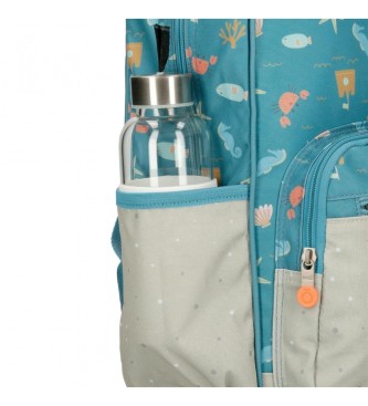 Enso Enso Mr Crab 32cm sac  dos pour poussette avec trolley bleu