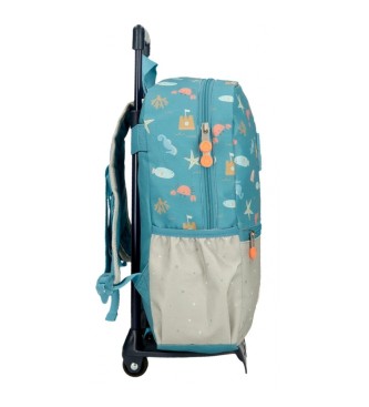 Enso Enso Mr Crab 32cm stroller backpack with trolley blue