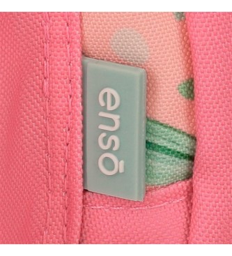 Enso Enso Beautiful nature mochila de duplo compartimento cor-de-rosa