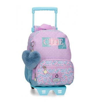 Joumma Bags Enso Cute Girl backpack with trolley lilac -23x28x10cm