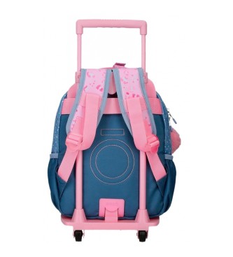Enso Enso Dreamer backpack with trolley blue