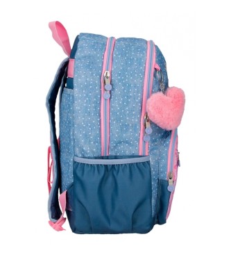 Enso Enso Dreamer double compartment backpack blue