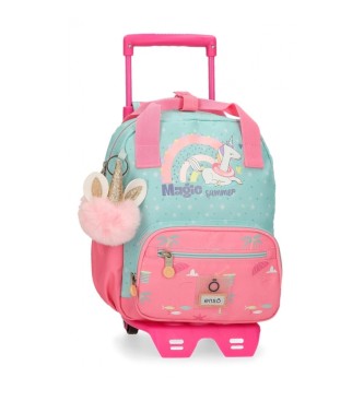 Enso Enso Magic summer backpack with multicoloured trolley